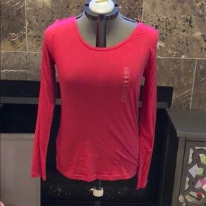 Loft Pink Long Sleeve Top Medium NWT